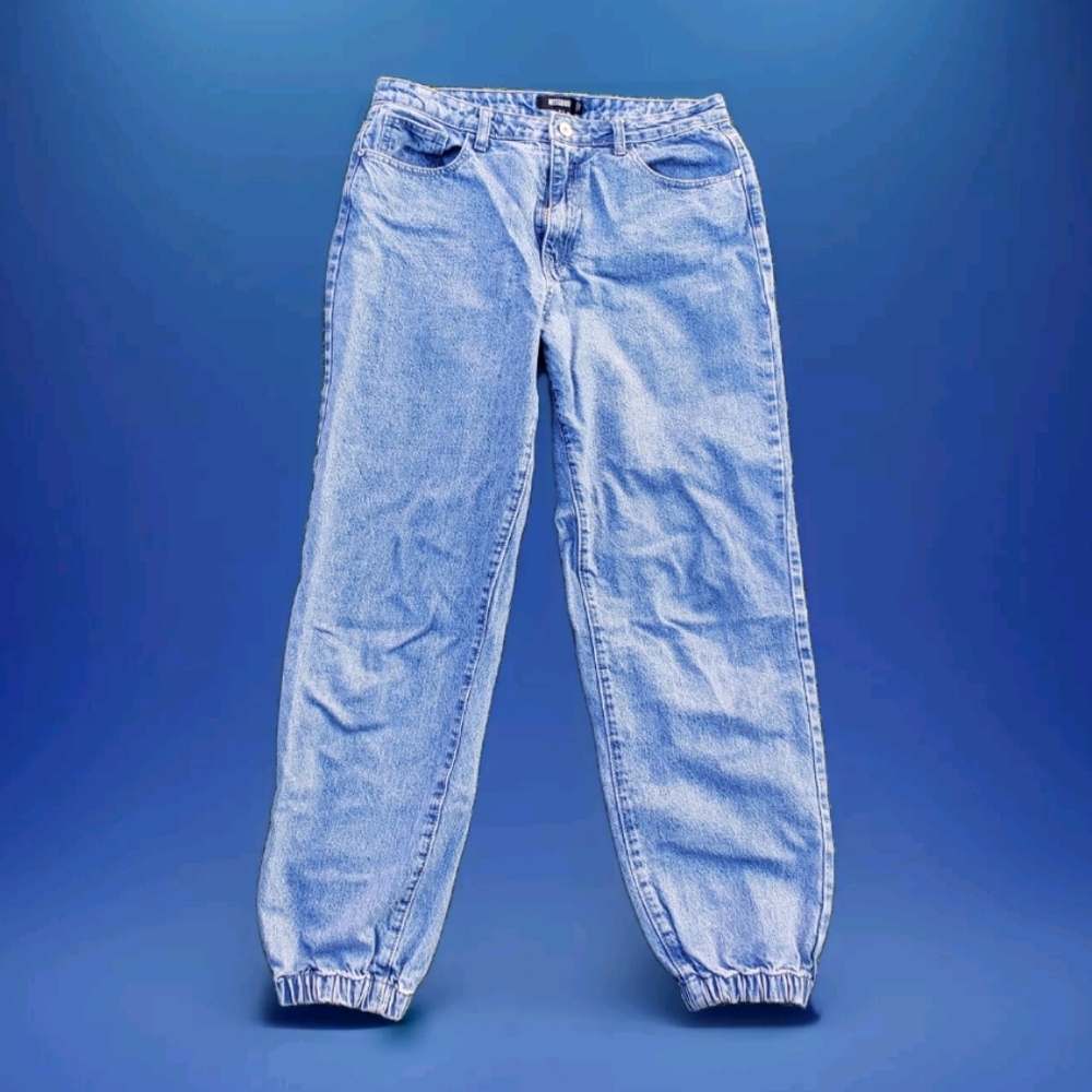 Women's Missguided Elastic Ankle Jeans (10)